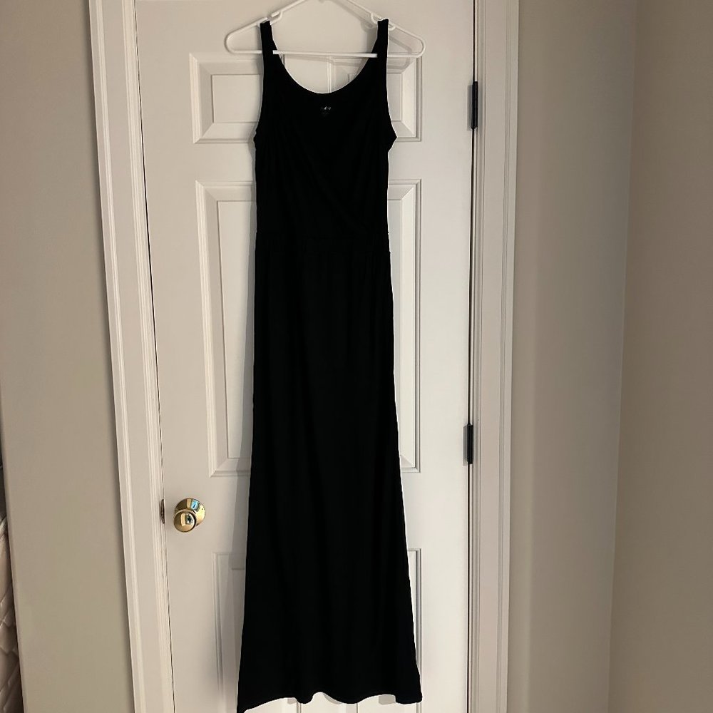 Mossimo Crossover Black Maxi Dress